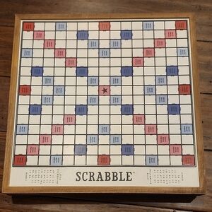 Scrabble Classic Board Game with Wooden Frame